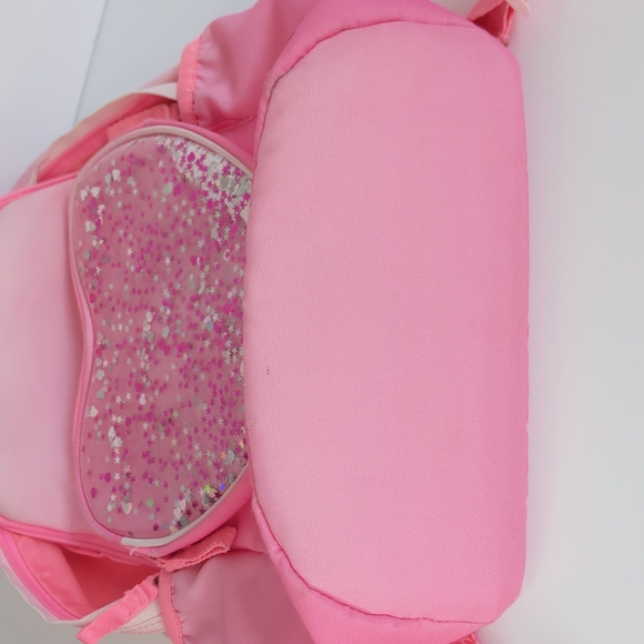 Kids Gap Pink Ombre Glitter Heart Backpack - Picture 10 of 12